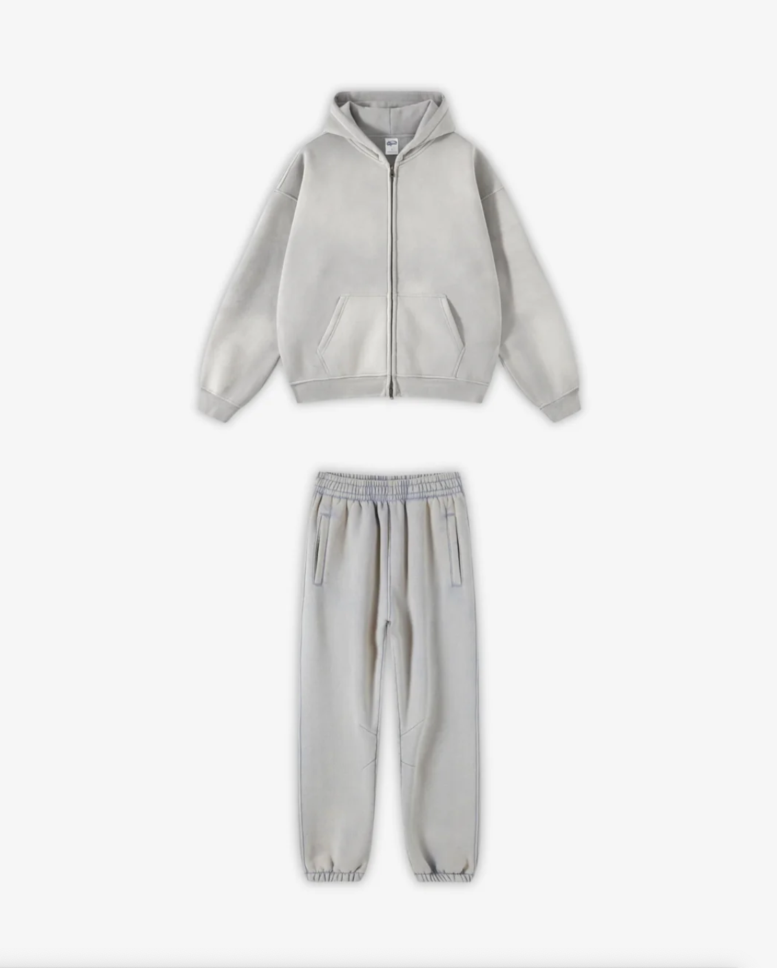 GRAY 360GSM WASHED TRACKSUIT